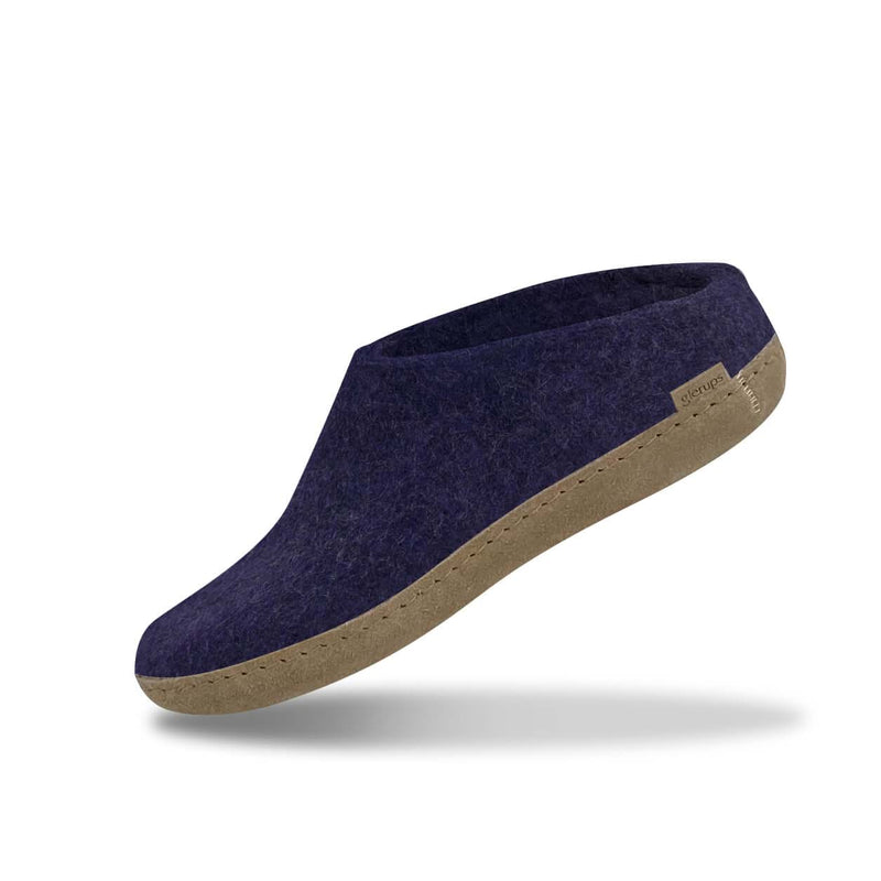 glerups Slip-on with leather sole Slip-on with leather sole Purple