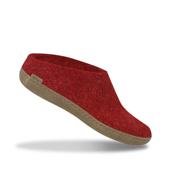 glerups Slip-on with leather sole Slip-on with leather sole Red