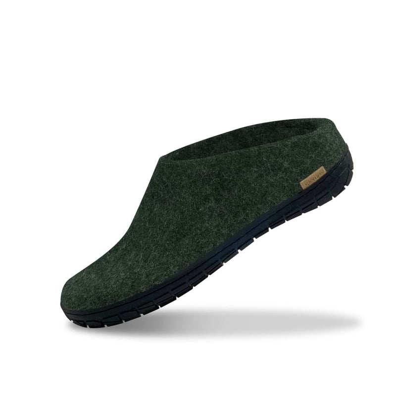 glerups Slip-on with natural rubber sole - black Slip-on with rubber sole Forest