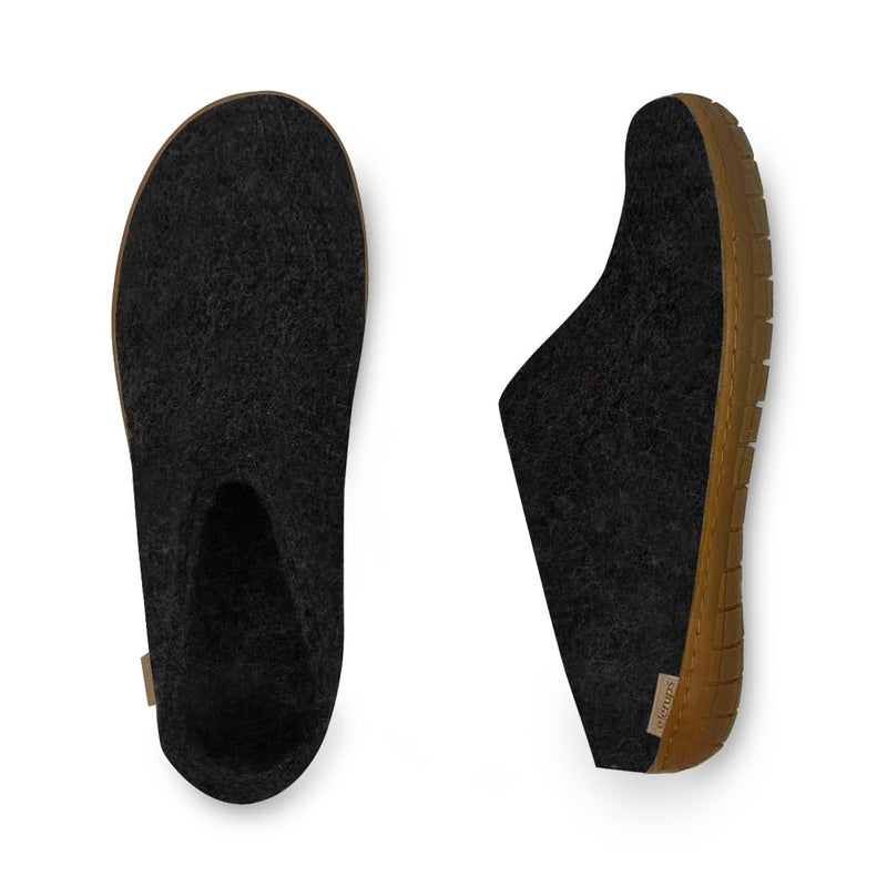 glerups Slip-on with natural rubber sole - honey Slip-on with rubber sole Charcoal