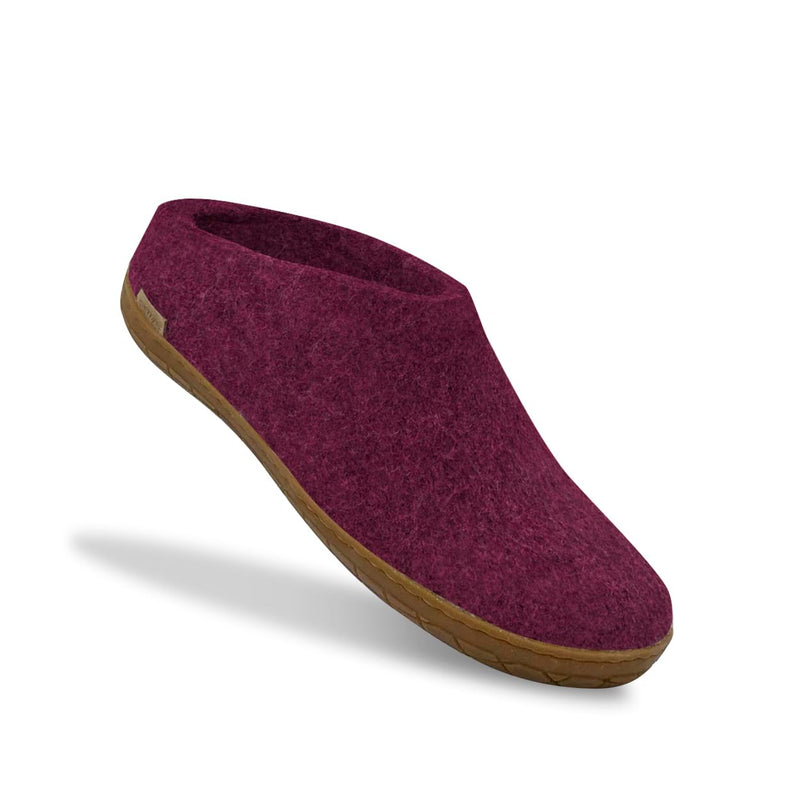 glerups Slip-on with natural rubber sole - honey Slip-on with rubber sole Cranberry