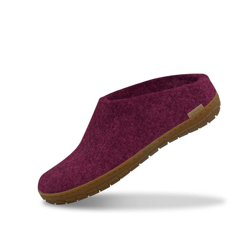 glerups Slip-on with natural rubber sole - honey Slip-on with rubber sole Cranberry