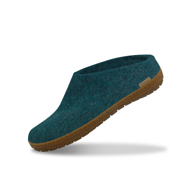 glerups Slip-on with natural rubber sole - honey Slip-on with rubber sole Petrol